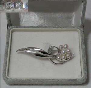  Mikimoto Vintage brooch . tree book@ pearl shop MIKIMOTO letter pack post service plus possible 1122U4G