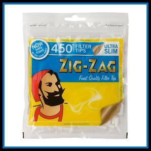 Zig Zag ULTRA SLIM FILTER ジグザグ ウルトラスリム フィルター 450個入り ２袋セット    手巻き タバコ 煙草 raw スモーキング B022の画像2