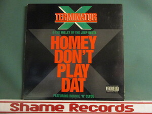 Terminator X ： Homey Don't Play Dat 12'' c/w Juvenile Delinquintz (( 落札5点で送料無料