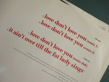 En Vogue ： Love Don't Love You Remixes 12'' c/w It Ain't Over Till The Fat Lady Sings (( EnVogue / 落札5点で送料無料_画像3