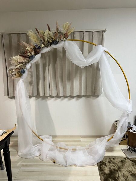 白チュール オーガンジー 結婚式