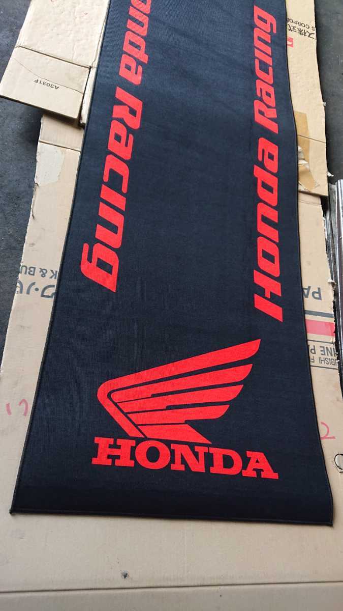 大特価】200×60cm HONDA ホンダ フロアマット ガレージマット 赤