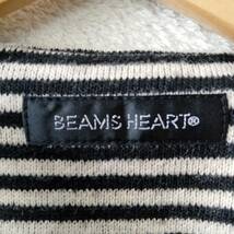 BEAMS HEART ビームス ハート トップス ニット セーター ボーダー ラウンドネック 長袖 レディース サイズ ブラックブラウン SJJ127_画像6