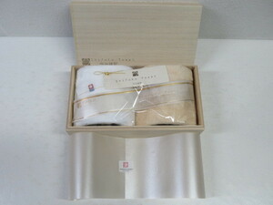 ◆今春謹製 Shifuku Towel 至福タオル タオル SH-2430 綿100% フェイスタオル 2枚 セット 木箱入/未使用品