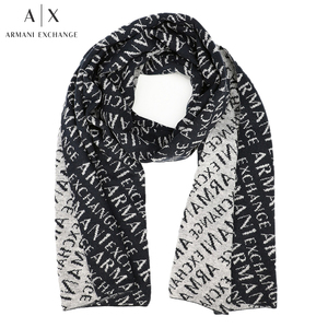  free shipping 1 ARMANI EXCHANGE Armani Exchange 954650 CC310 00048 black muffler stole 