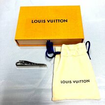 LOUIS VUITTON ルイヴィトン 【3684D】 パンス クラヴァット ダミエ M61976 ネクタイピン アクセサリー メンズ イタリア製 シルバー_画像6