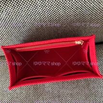 新品バッグインバッグ インナーバッグ PM25cm用 赤色rd_画像2