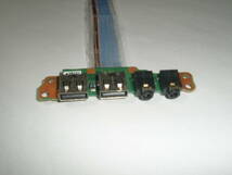 USB基板 右側２ポート サウンド基板（ ヘッドホン マイク） 東芝 B450 B451 B452 B550 B551 B552 L35 L36 L40 L41 L42 L45 L46 L47 _画像3