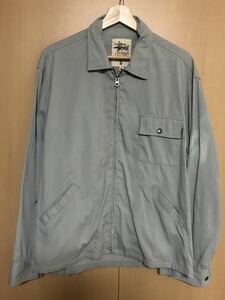 OLD STUSSY オールド ステューシー コーデュロイ シャツ vintage ビンテージ ステューシー USA製 水色 ジップシャツ