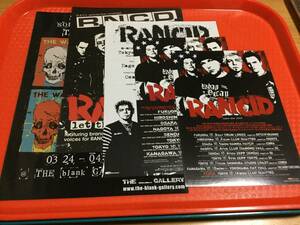 ランシド RANCID チラシ5種 来日公演 JAPAN TOUR PUNK パンク ☆即決 2008年来日公演 2009年来日公演 ティム・アームストロング 個展