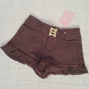 [ new goods * unused ]*UK373 Shirley Temple thin hem frill. Mini pants 110