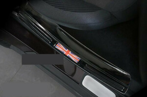 BMW mini ミニ F54 専用 ステップガーニッシュ4Pセットステンレス内側　ブラック