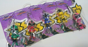  hard-to-find! valuable! ultra rare! new goods! Samurai Squadron Shinkenger nameplate attaching figure key holder all 5 kind full comp Ranger series 