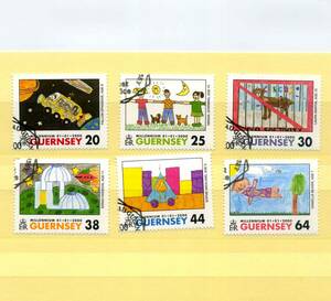英領 ガーンジー島 GUERNSEY 2000年 ◆ミレニアム 特印 MNH 6枚 綺麗 送料無料 ◆v-364