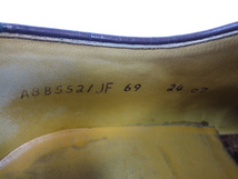 【リーガル】本物 REGAL 靴 24cm ボルドー Uチップ ビジネスシューズ 本革 レザー 男性用 メンズ_画像10