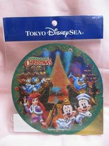 ● TDS 東京ディズニーシー 2004 クリスマス ステッカー 新品 シール ●