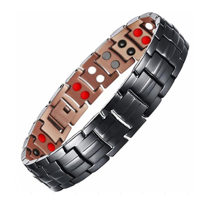 [ size adjustment possible ] germanium far infrared negative ion magnet bracele magnetism bracele copper kopa- black 