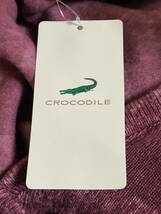 4722／新品／クロコダイル　CROCODILE／秋冬おすすめチェック柄ロングカーディガン／ボルドー／M／0302-95228_画像8