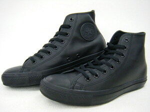  включая налог 5,800 иен новый товар Converse все Star кожа HI 1C075 чёрный моно 23cm US4