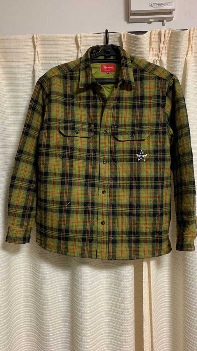 見事な創造力 M 青 Supreme Shadow Plaid Flannel Shirt シャツ - www