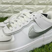 即決 ナイキ ウィメンズ エア フォース 1 シャドウ NIKE WMNS AIR FORCE 1 AF1 白 銀 ホワイト 厚底 23.5cm 送料込み CI0919-119_画像10