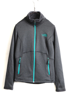 US企画 希少サイズ S ■ ノースフェイス ジャージ ジャケット レディース / 古着 The North Face 裏 フリース スムース素材 トラック 濃灰