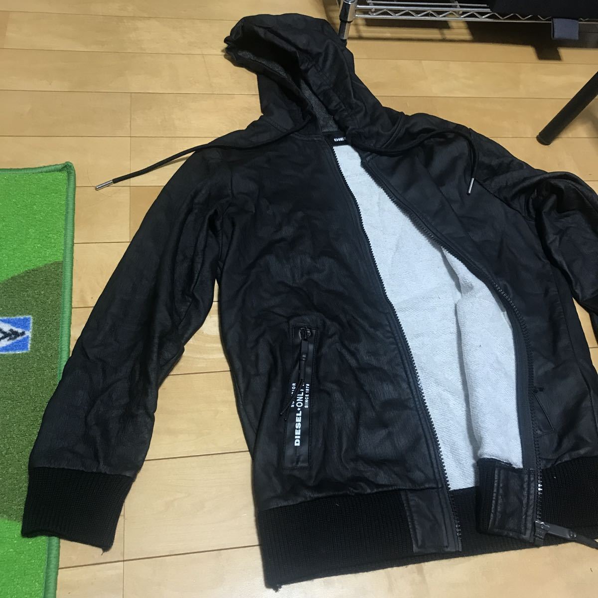 海外販売× DIESEL コーデュロイ 裏ボアジャケット 黒 S - 通販