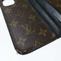 LOUIS VUITTON ルイヴィトン iPhone11　手帳型ケース　モノグラム　ブラウン　アイフォンケース　スマートフォンケース　正規品　USED_画像5