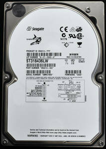 (送料無料) Seagate ST318436LW (容量:18.4GB 回転数:7200rpm キャッシュ:4MB インターフェイス:Ultra160 68pin SCSI) (管:U106 x3s
