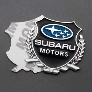 Subaru メタルEmblem Silverー■Forester Legacy B4Touring Wagon Impreza BRZ WRX S4レヴォーグ Exiga Stella