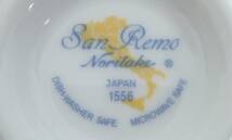 伝統工芸 工芸美術「Noritake ノリタケ 日本陶器 昭和レトロ SAN REMO サンレモ ティーカップ & ソーサー×2」カフェタイム ティータイム_画像8