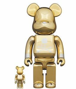 BE@RBRICK mastermind JAPAN GOLD 100％ & 400％ メディコムトイ ベアブリック マスターマインド ジャパン ゴールド 25th ANNIVERSARY