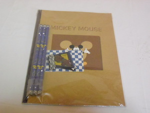 ミッキーマウスのノートと鉛筆 未使用品