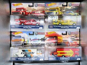 即決◆未開封◆ 1/64 マテルMATTELホットウィールhotwheels チームTEAMトランスポートTRANSPORT Bアソート 1BOX4種 スネーク マングース