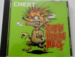 幻の初回盤 全裸ジャケット キャプテンヘッジホッグ CAPTAIN HEDGE HOG『CHEST』 (初回色違い全裸ジャケット) 1stアルバム ハイスタ横山健