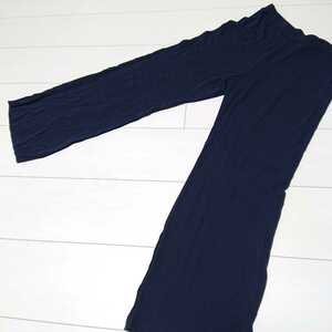  free shipping lady's M Ralph Lauren rayon pants stretch navy RALPH LAUREN jk029