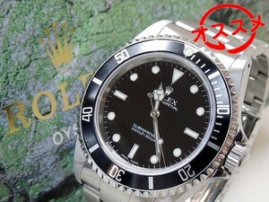 日本ロレックスオーバーホール履歴有り 美品 ROLEX ロレックス■ 14060M Y品番 サブマリーナ ノンデイト メンズ 自動巻き 時計□3G 4KS