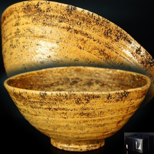 ヤフオク! -茶道具 茶碗 伊羅保の中古品・新品・未使用品一覧 【期間限定特価】 高麗茶碗 C203 1F14D 那波鳳翔作 伊羅保茶碗 茶道具 陶芸
