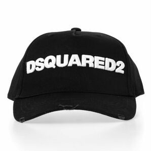 新品未使用 D SQUARED2 キャップ 帽子 BLACK 黒