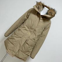 UNITED ARROWS green label relaxing レディース ハッスイマウンテンダウンコート ダウン80% ベージュ サイズ36 美品_画像7