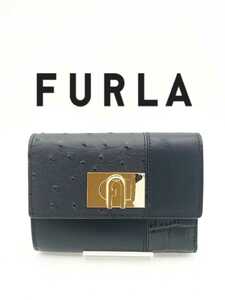 [ unused ]FURLA Furla 3. folding purse black 