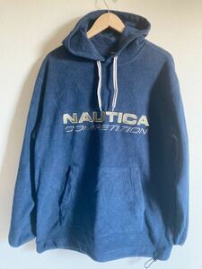90's NAUTICA ノーティカ / フリースパーカー / Lサイズ / ネイビー
