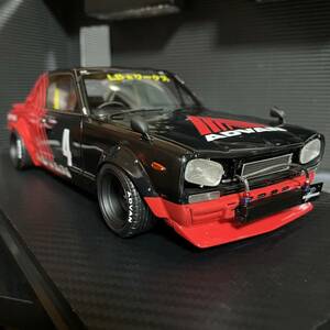 未展示品　イグニッションモデル 1/18LB-WORKS ハコスカBlack /Red