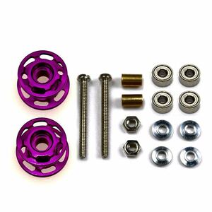  Mini 4WD CNC processing light weight 2 step aluminium roller set (13-12mm) purple 