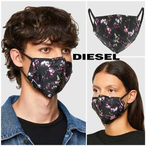 新品タグ付き 店舗完売 入手困難 大人気 ディーゼル DIESEL ユニセックス 花柄 フェイスマスク 化粧箱入り フローラル