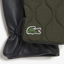 ★★人気商品　新品未使用品　おしゃれな　LACOSTE ラコステ　メンズ 『コンビネーションキルティンググローブ』カーキ - S7T　送料無料 ！_画像2