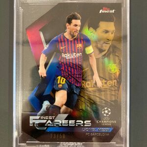 メッシ Messi topps finest 2019 /50 サッカーカード ゴールドパラレル