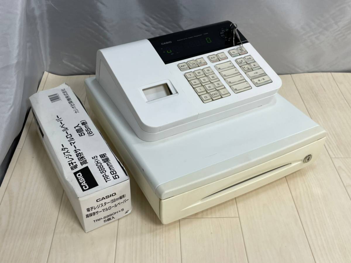 宇宙の香り カシオ レジスター 4部門 小型ドロア SE-G2-WE ホワイト
