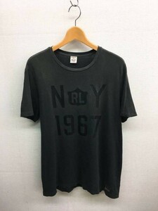 HZ6230★POLO RALPH LAUREN プリントTシャツ★L★墨黒 ポロラルフローレン