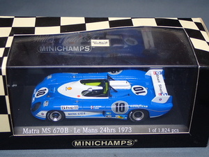 MINICHAMPS　1/43　Matora　MS　670B　Le　Ｍａｎｓ　10　1973年　4301　731110